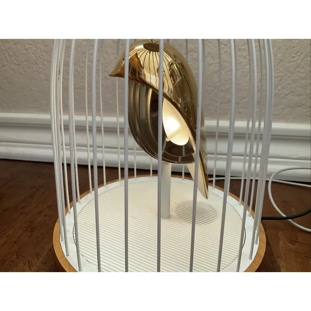 Daqi Concept Jingoo Phoenix Bird Lamp Bluetooth Speaker Gold $450 Rechargeable